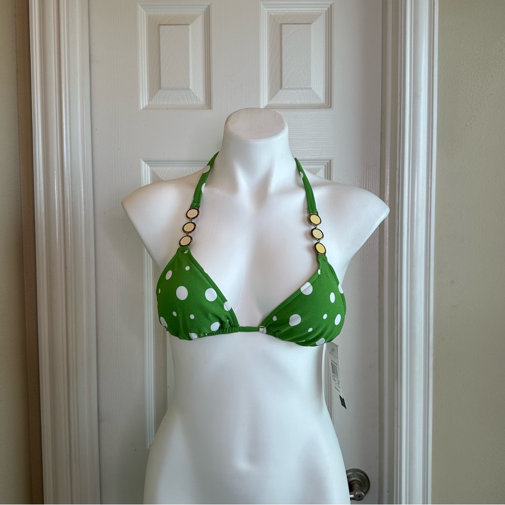 Radio Fiji Green Bikinj Top